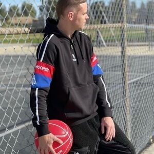 Global Hooper Unified Arm Patch Embroidered Pullover Hoodie Sweatshirt